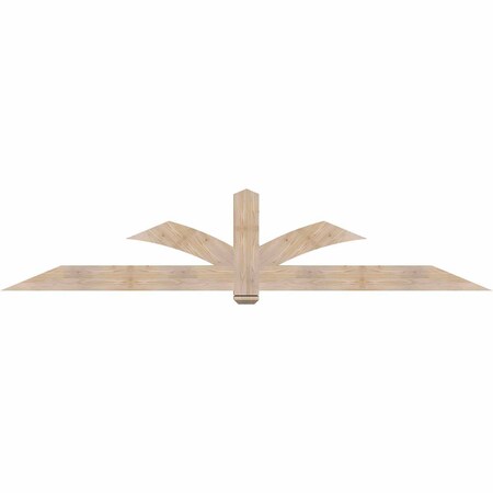 Ekena Millwork Redmond Smooth Timber Gable Bracket, Douglas Fir, 108"W x 22"H x 3 1/2"D x 5 1/2"F, 5/12 Pitch GBW108X22X0406RED00SDF